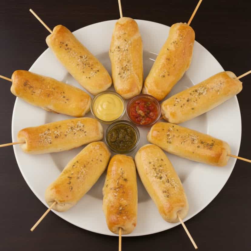 Foto deliciosa de Pizza no Palito pronta para servir - Salgadinhos