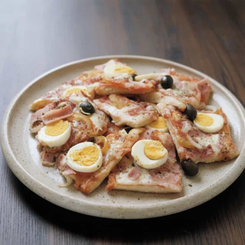 Foto deliciosa de Pizza Rápida de Pão de Forma pronta para servir - Outras Receitas