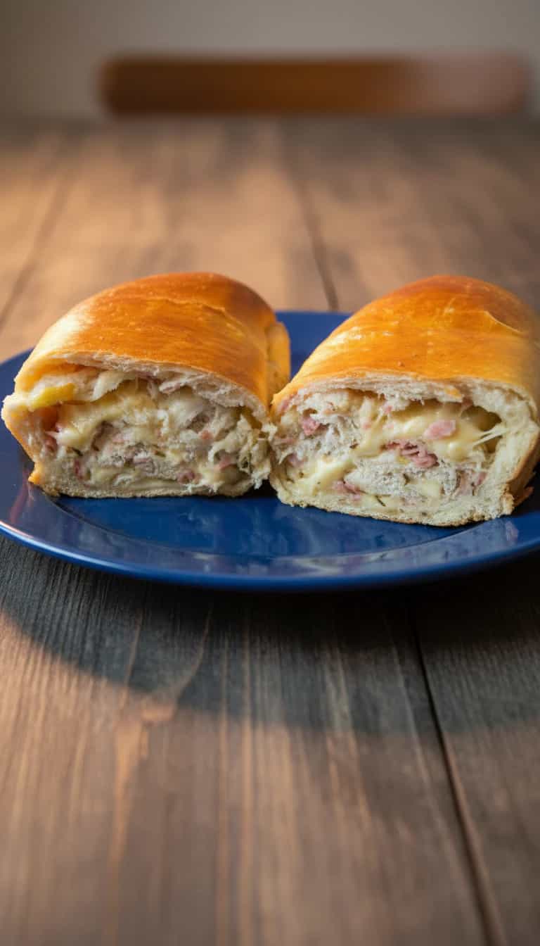 Foto deliciosa de Pizza Rolê Caseira pronta para servir - Salgadinhos