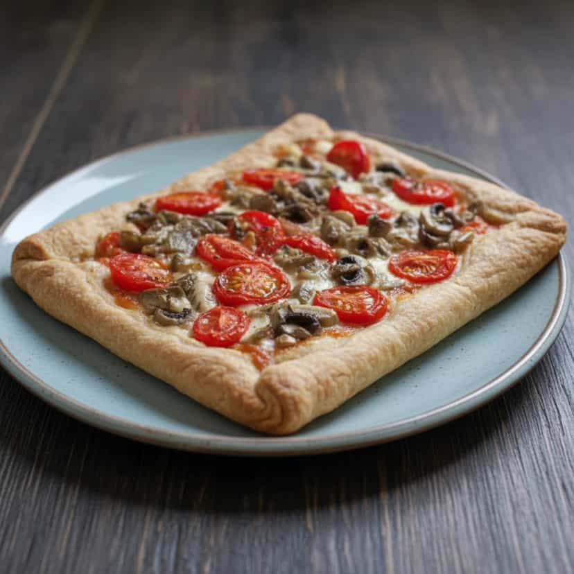 Foto deliciosa de Pizza-Torta Caseira pronta para servir - Pizzas & Salgados