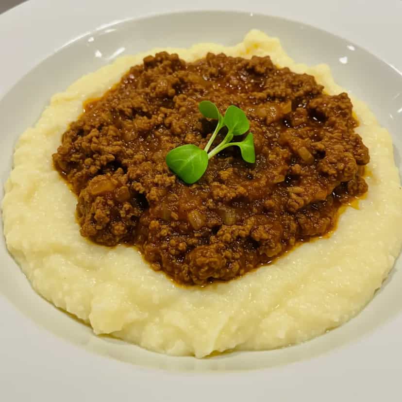 Foto deliciosa de Polenta cremosa pronta para servir - Pratos Brasileiros Icônicos