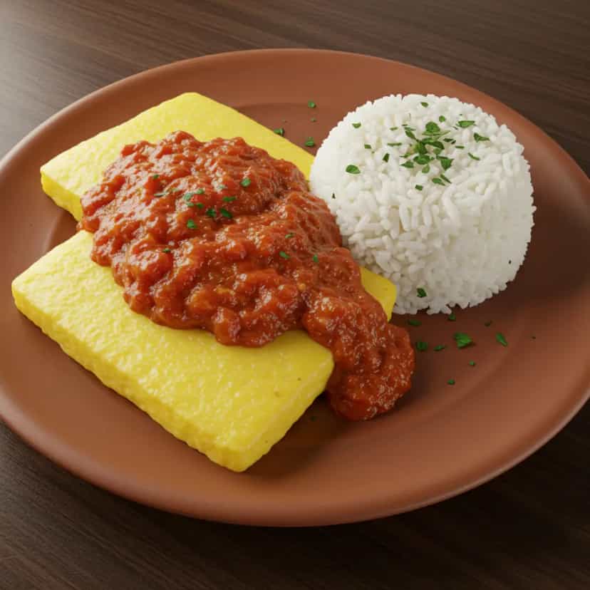 Foto deliciosa de Polenta Cremosa no Microondas pronta para servir - No Micro-ondas
