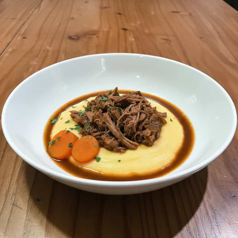 Foto deliciosa de Polenta de Grão-de-Bico pronta para servir - Almoço & Jantar