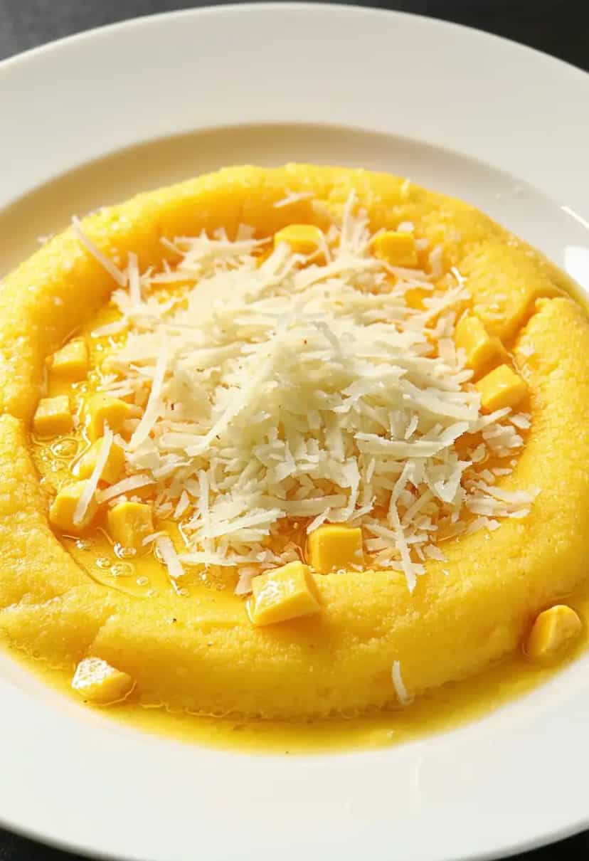 Foto deliciosa de Polenta de Milharina com Queijo pronta para servir - Outras Receitas