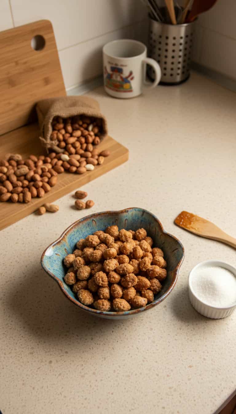 Foto deliciosa de Praliné de Amendoim Crocante pronta para servir - Outras Receitas
