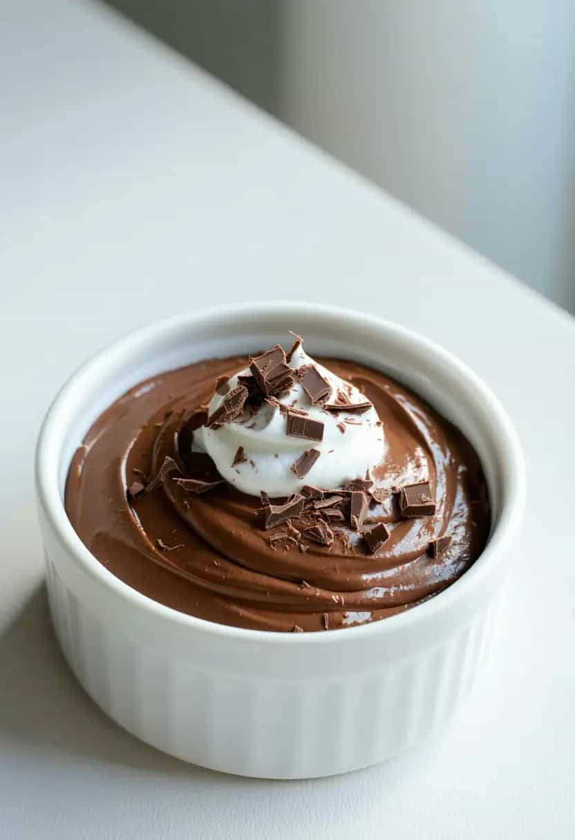 Mousse de Chocolate com Proteína