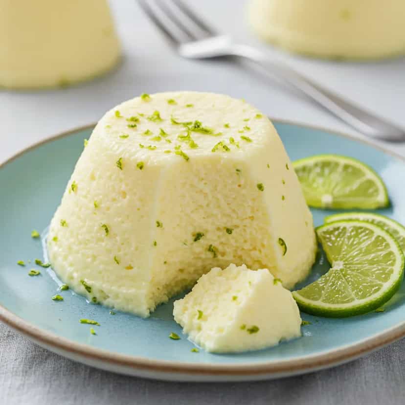 Foto deliciosa de Pudim Cremoso com Raspas de Limão pronta para servir - Pudins & Cremes