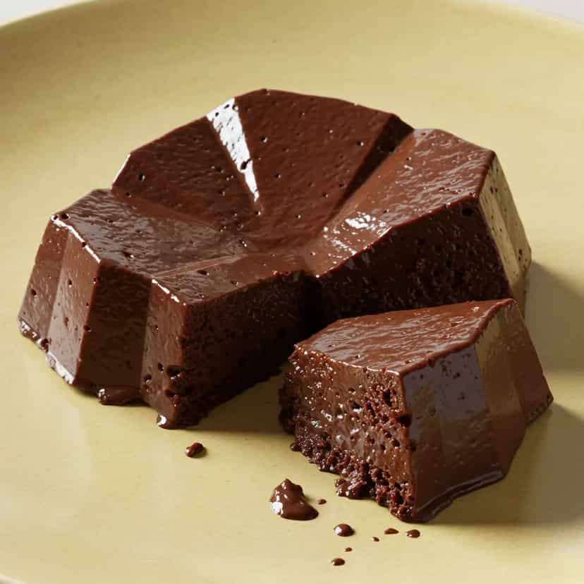 Foto deliciosa de Pudim Cremoso de Brigadeiro com Café pronta para servir - Pudins & Cremes