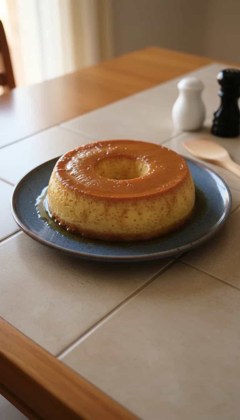 Foto deliciosa de Pudim Cremoso de Coco pronta para servir - Pudins & Cremes