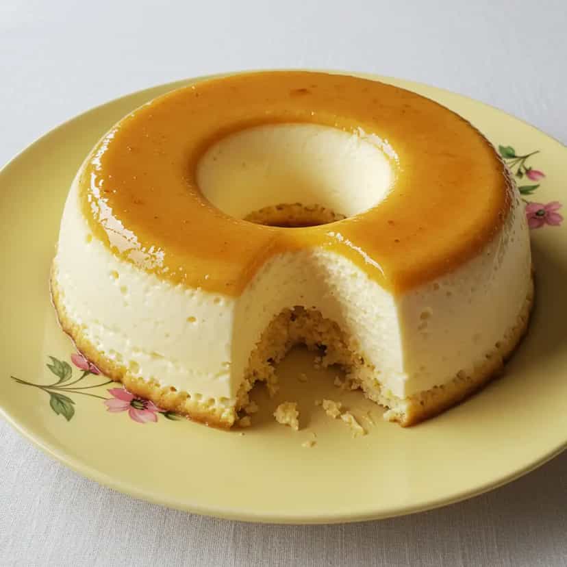 Foto deliciosa de Pudim Cremoso de Laranja pronta para servir - Pudins & Cremes
