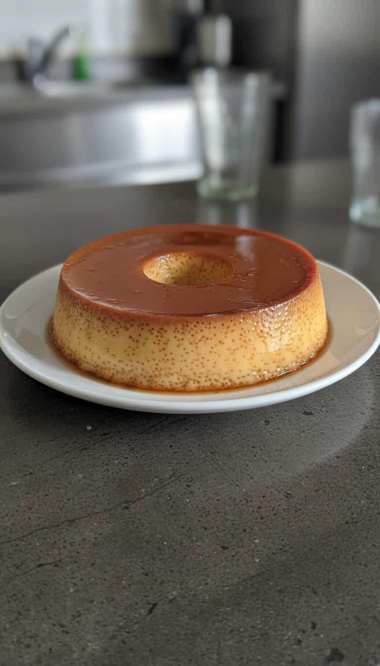Foto deliciosa de Pudim Cremoso de Laranja pronta para servir - Pudins & Cremes