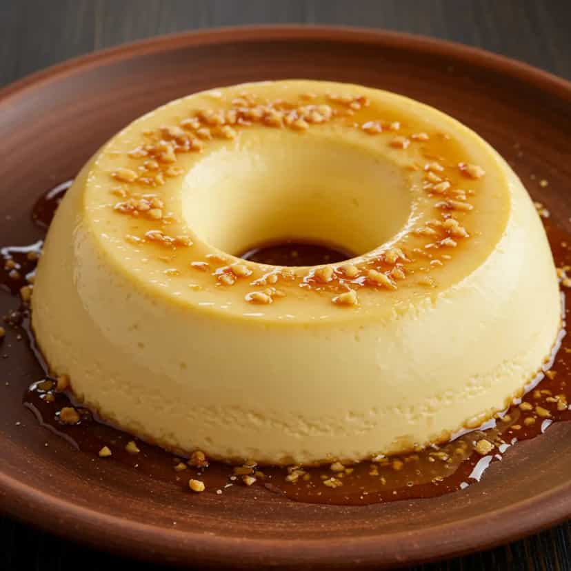 Foto deliciosa de Pudim Cremoso de Leite Condensado pronta para servir - Pudins & Cremes