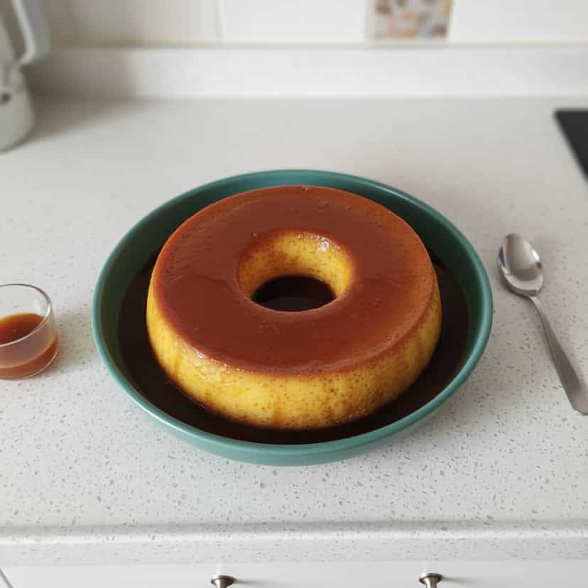 Foto deliciosa de Pudim Cremoso de Leite em Pó pronta para servir - Pudins & Cremes