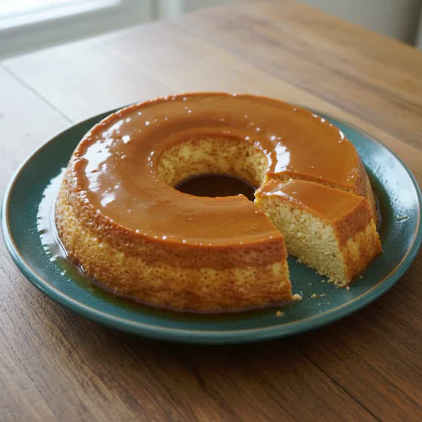 Foto deliciosa de Pudim Cremoso de Leite em Pó pronta para servir - Pudins & Cremes