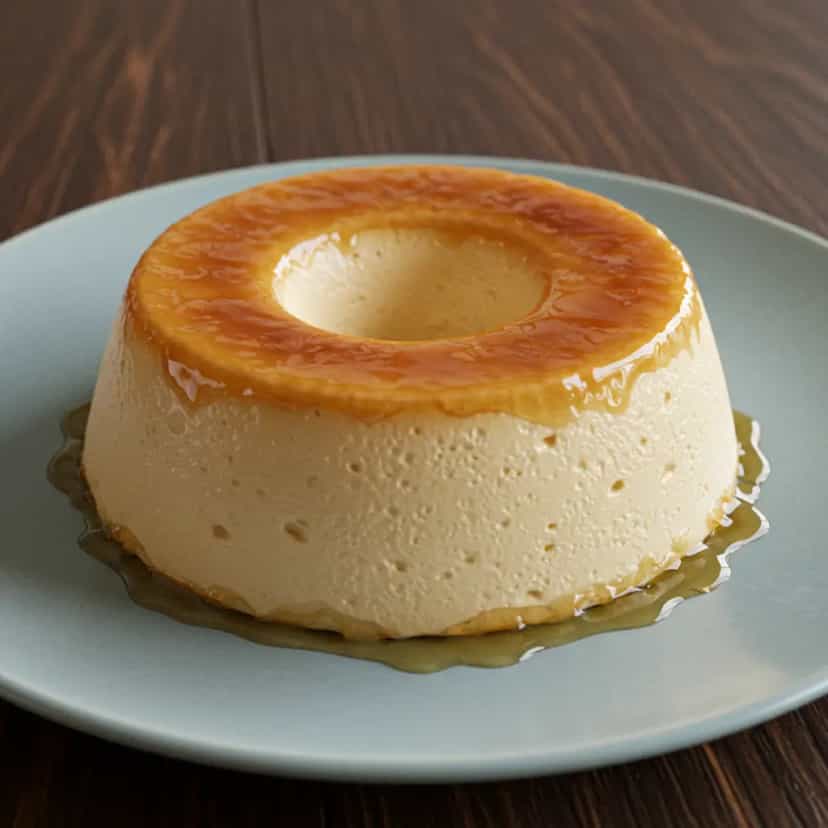 Foto deliciosa de Pudim Cremoso de Leite em Pó pronta para servir - Pudins & Cremes