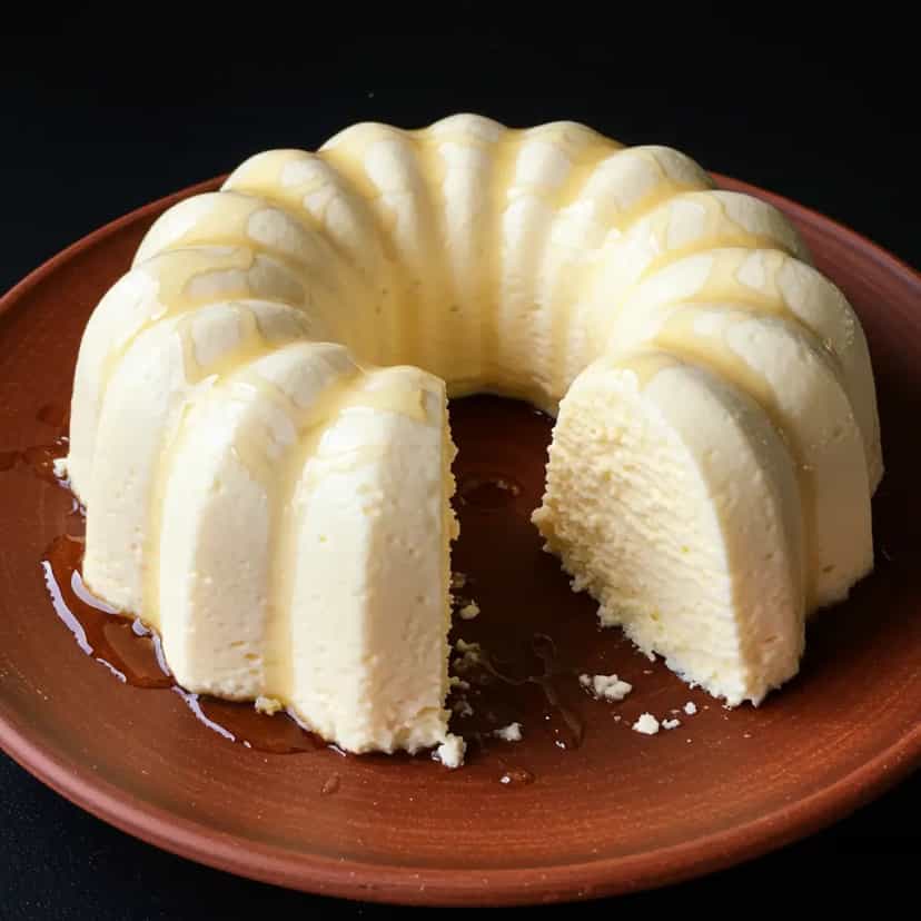 Foto deliciosa de Pudim Cremoso de Leite em Pó Desnatado pronta para servir - Pudins & Cremes