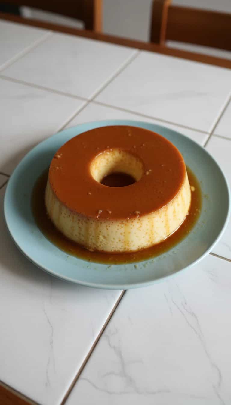 Foto deliciosa de Pudim Cremoso de Leite pronta para servir - Pudins & Cremes