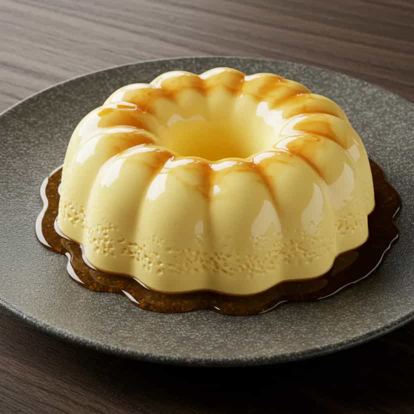 Foto deliciosa de Pudim Cremoso de Leite Ninho pronta para servir - Pudins & Cremes