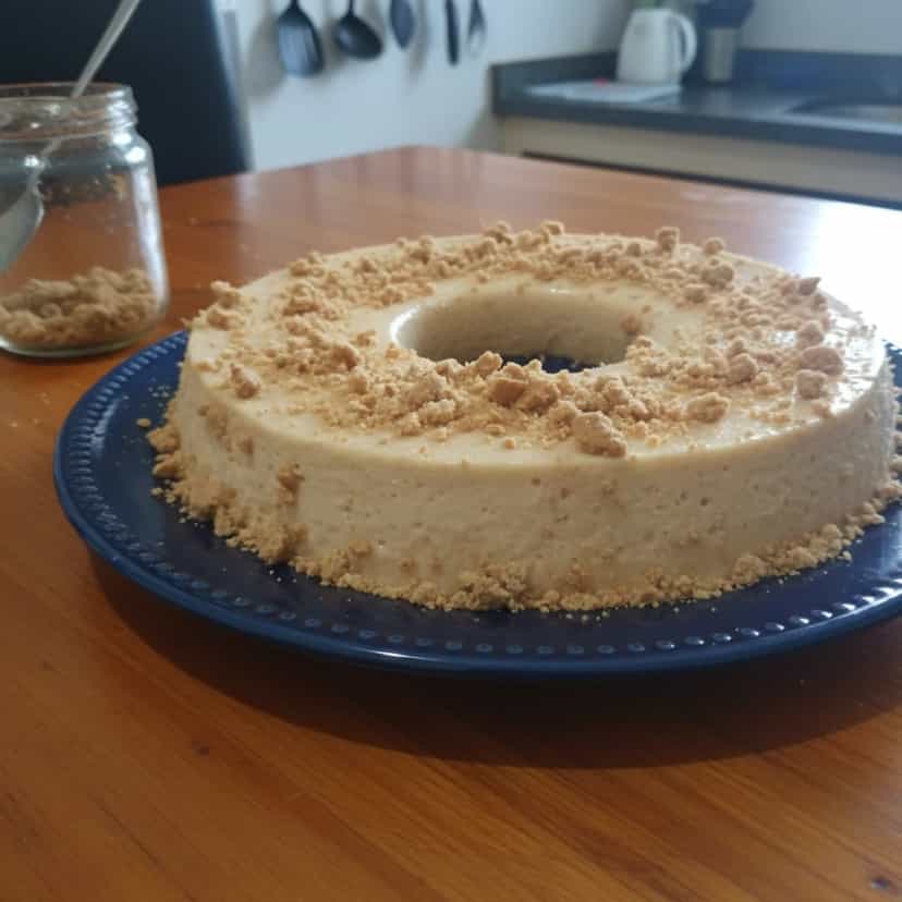 Foto deliciosa de Pudim Cremoso de Paçoca pronta para servir - Pudins & Cremes