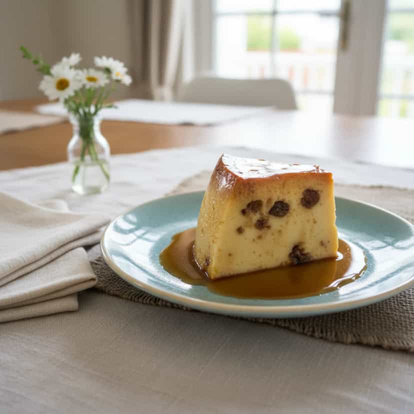 Foto deliciosa de Pudim Cremoso de Paçoca pronta para servir - Pudins & Cremes