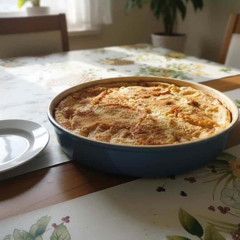 Foto deliciosa de Pudim Cremoso de Pão Francês pronta para servir - Pudins & Cremes