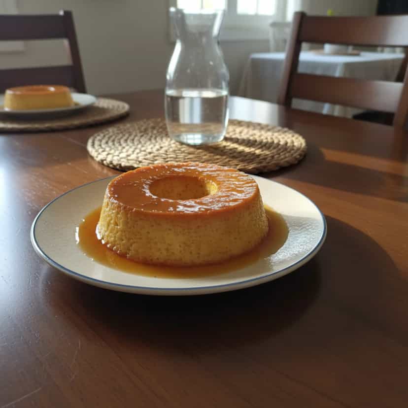 Foto deliciosa de Pudim Cremoso de Tapioca com Coco pronta para servir - Pudins & Cremes