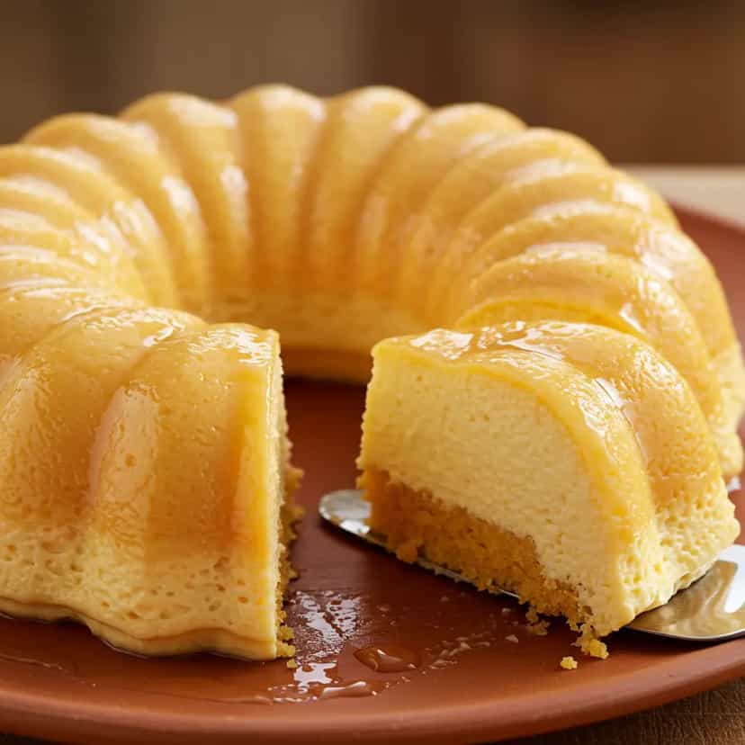 Foto deliciosa de Pudim Cremoso de Tapioca com Morangos pronta para servir - Pudins & Cremes