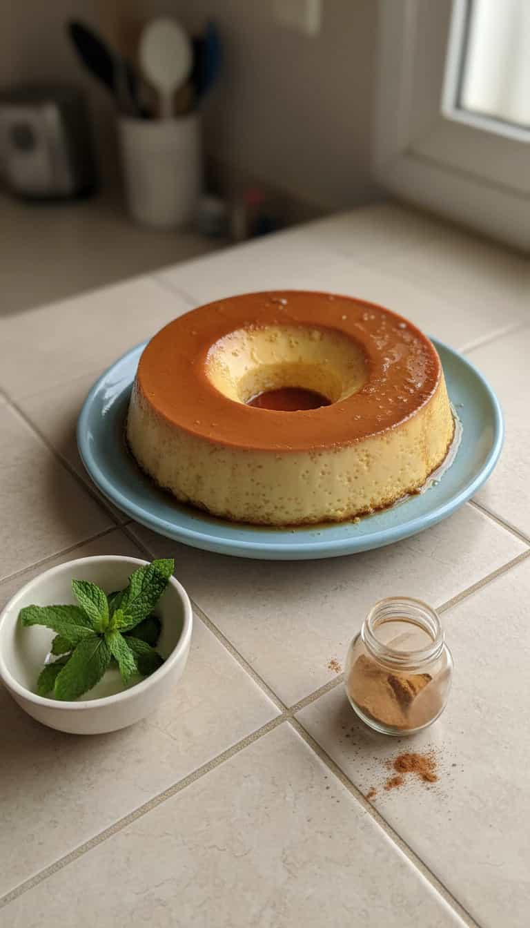 Foto deliciosa de Pudim Cremoso de Tapioca e Coco pronta para servir - Pudins & Cremes