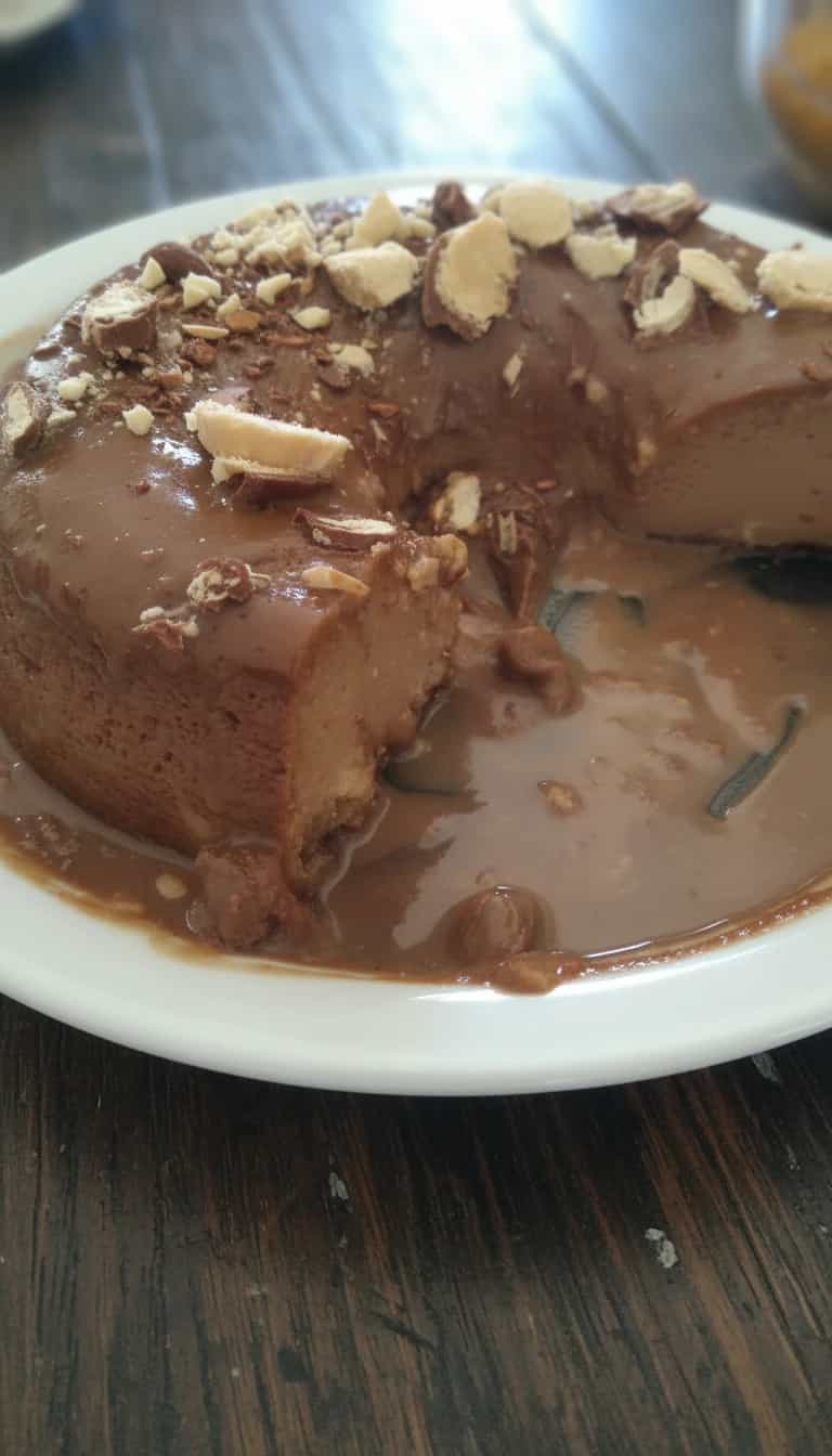 Foto deliciosa de Pudim de Bombom Sonho de Valsa pronta para servir - Pudins & Cremes