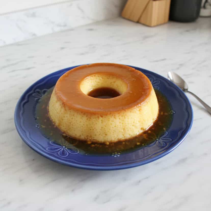Foto deliciosa de Pudim de Cenoura Cremoso pronta para servir - Pudins & Cremes