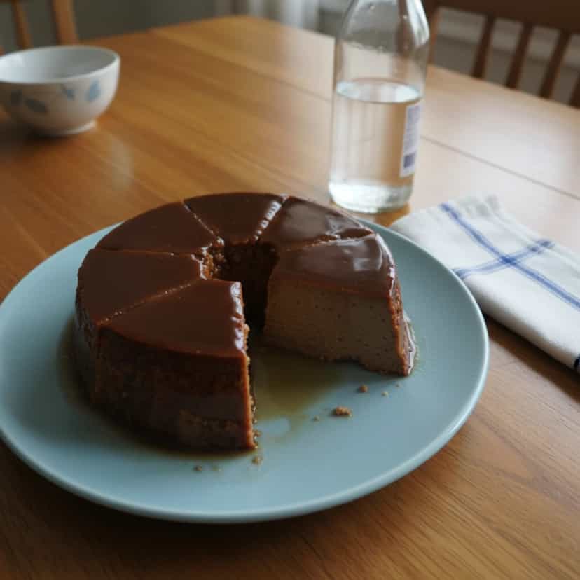 Foto deliciosa de Pudim de Chocolate Cremoso pronta para servir - Pudins & Cremes