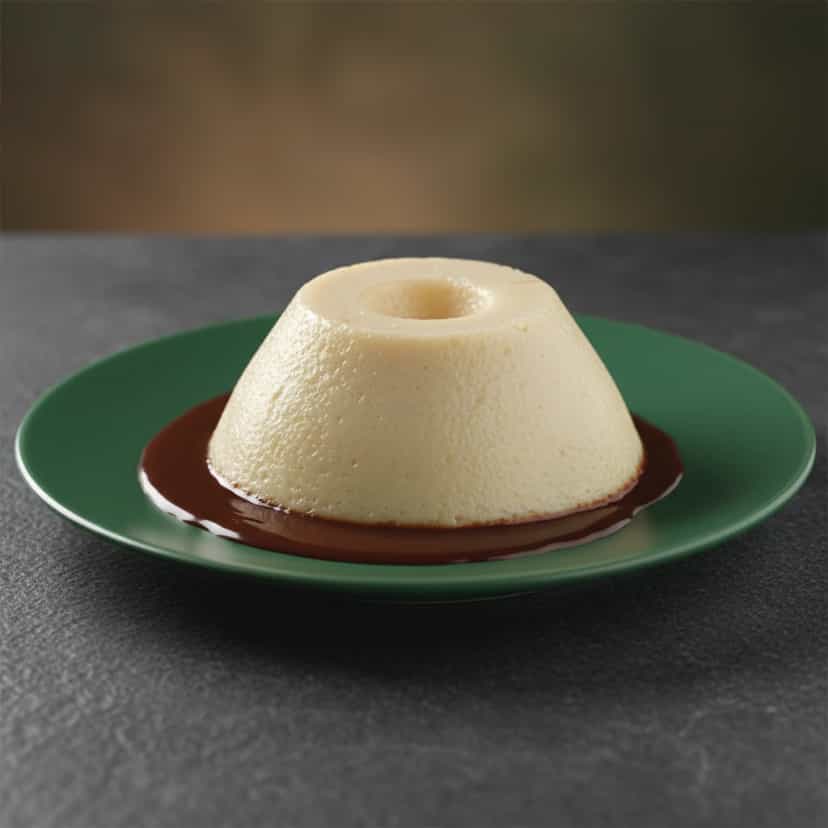 Foto deliciosa de Pudim de Claras com Castanhas-do-Pará pronta para servir - Pudins & Cremes