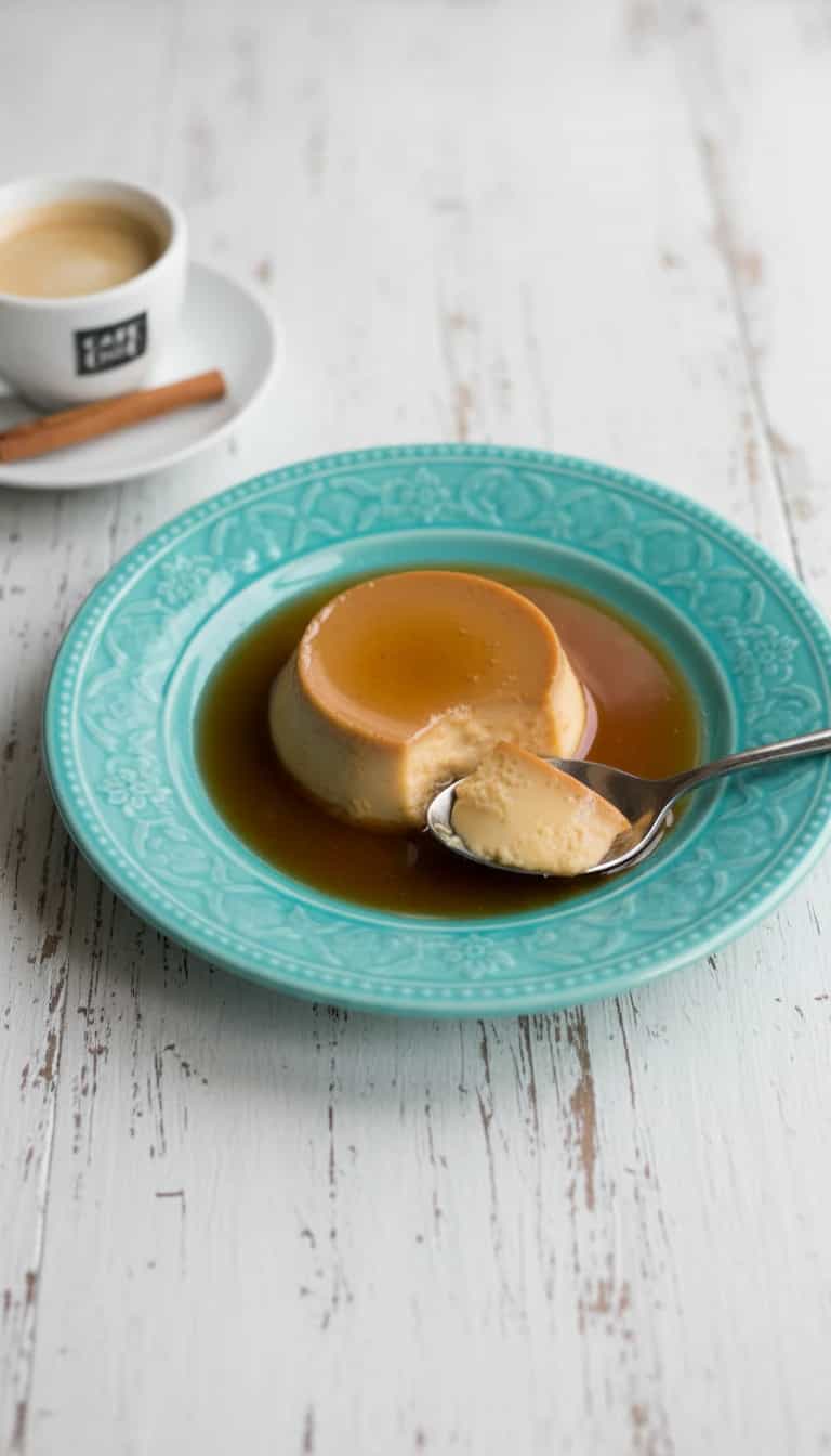 Foto deliciosa de Pudim de Doce de Leite Cremoso pronta para servir - Pudins & Cremes