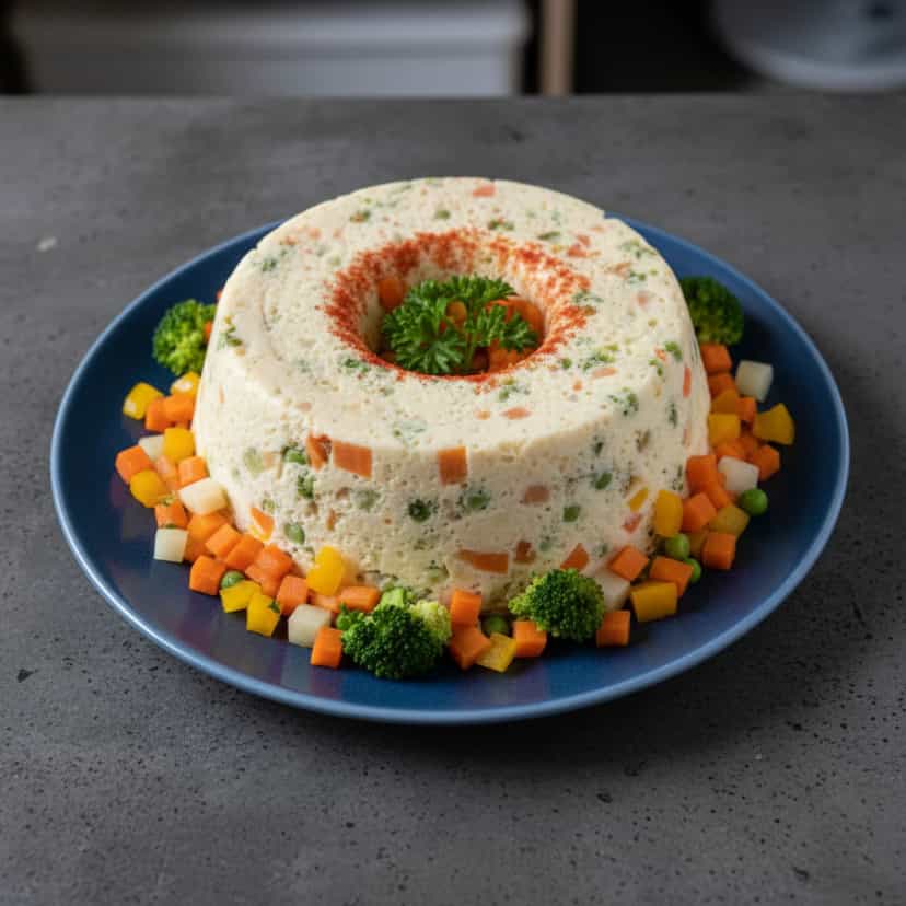 Foto deliciosa de Pudim de Legumes Assado pronta para servir - Almoço & Jantar