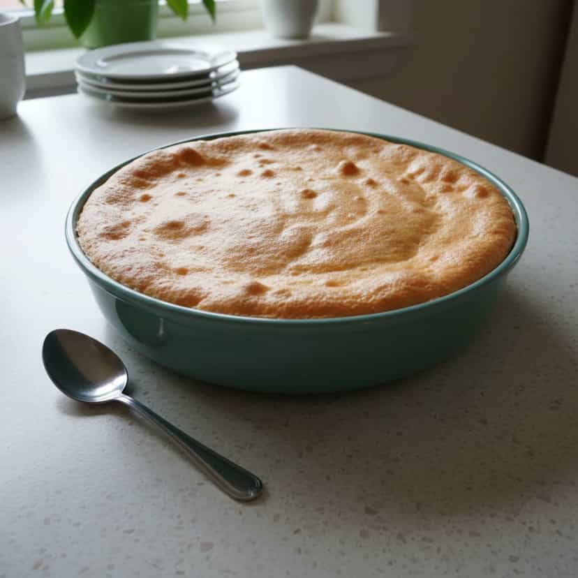 Foto deliciosa de Pudim de Leite Cremoso com Suspiro pronta para servir - Pudins & Cremes