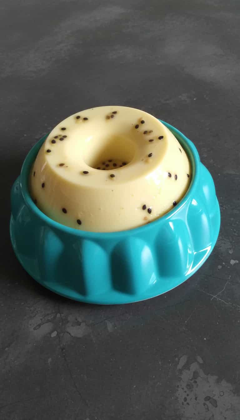 Foto deliciosa de Pudim de Maracujá Fácil pronta para servir - Pudins & Cremes