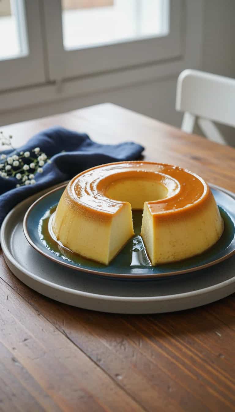 Foto deliciosa de Pudim de Maria Mole Gelado pronta para servir - Pudins & Cremes