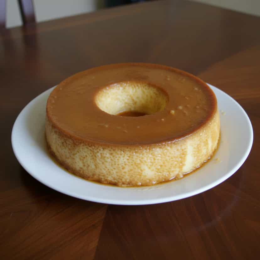 Foto deliciosa de Pudim de Pão com Coco Cremoso pronta para servir - Pudins & Cremes