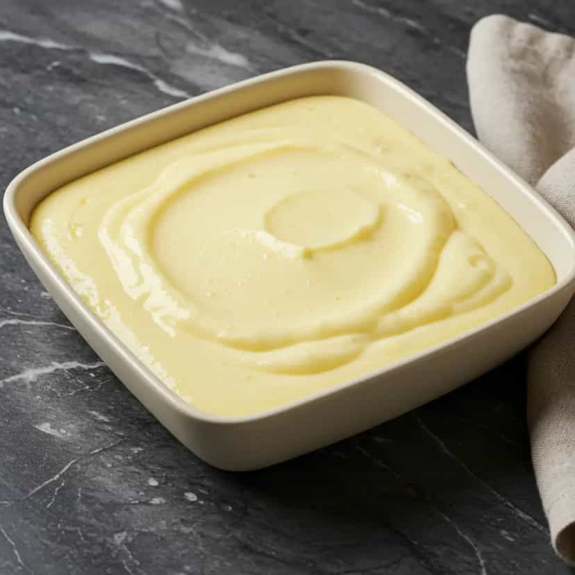 Foto deliciosa de Pudim de Pão com Presunto e Mussarela pronta para servir - Almoço & Jantar