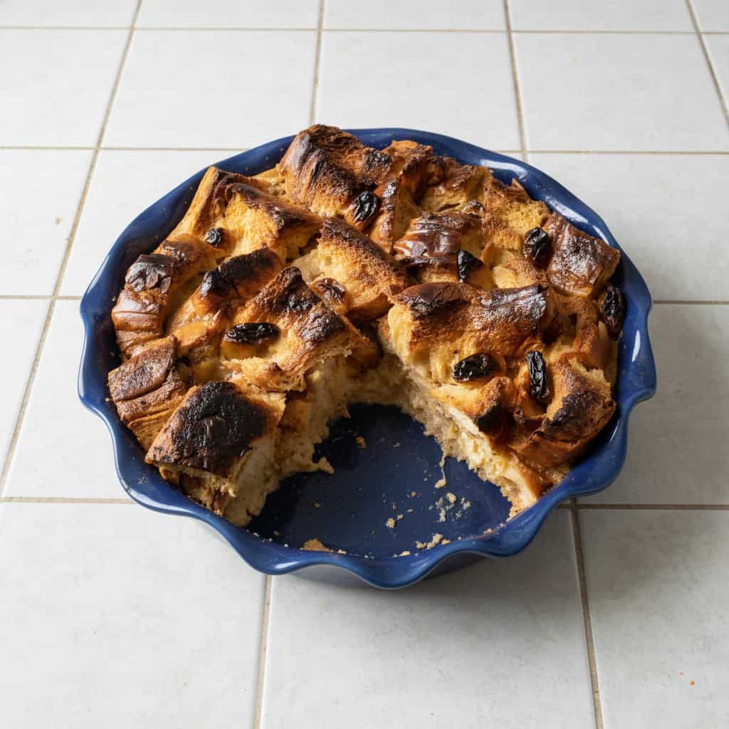 Pudim de Pão Diet com Canela