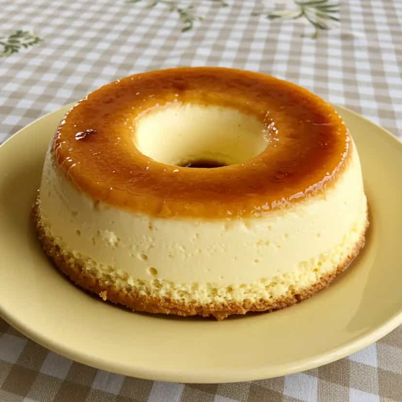 Foto deliciosa de Pudim de Pão Francês pronta para servir - Pudins & Cremes