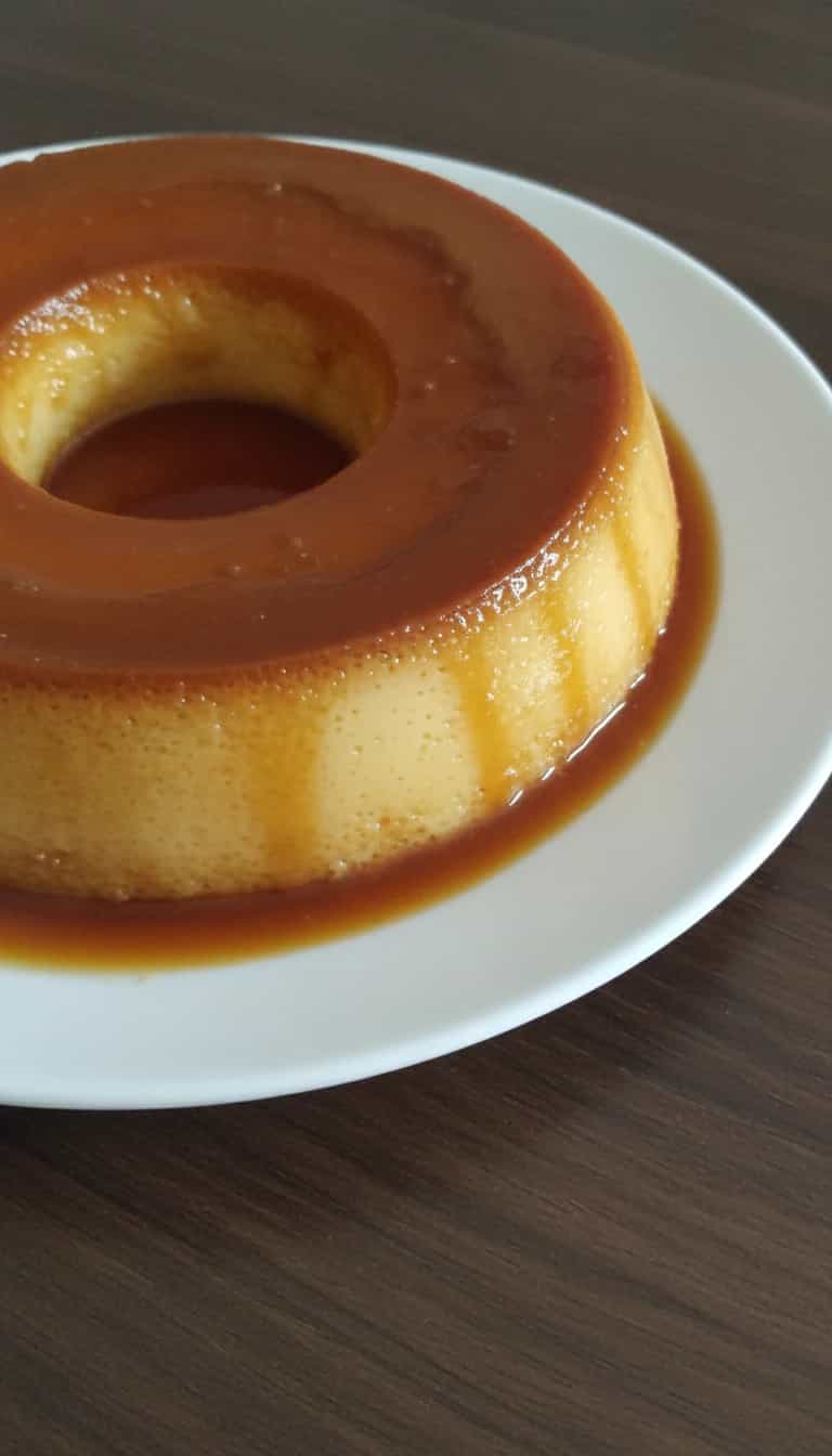 Pudim de Pão Francês cremoso