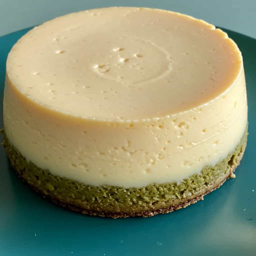 Pudim de Queijo com Espinafre