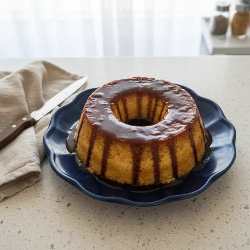 Foto deliciosa de Pudim de Sorvete com Chocolate pronta para servir - Doces Gelados & Sorvetes