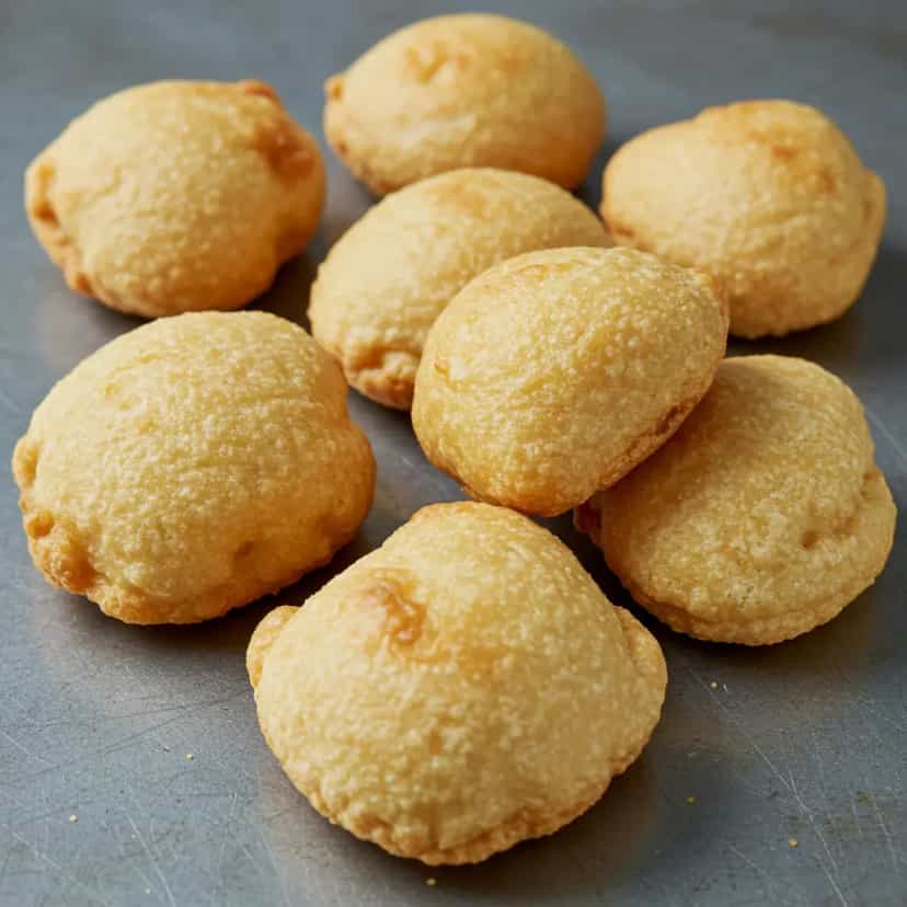 Foto deliciosa de Puff de Polvilho pronta para servir - Salgadinhos