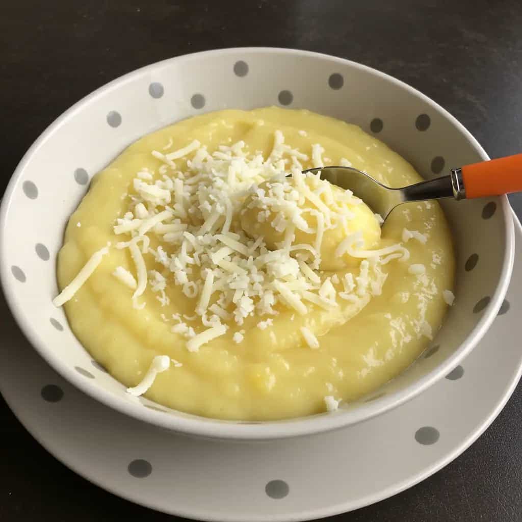 Purê cremoso de batatas salsa