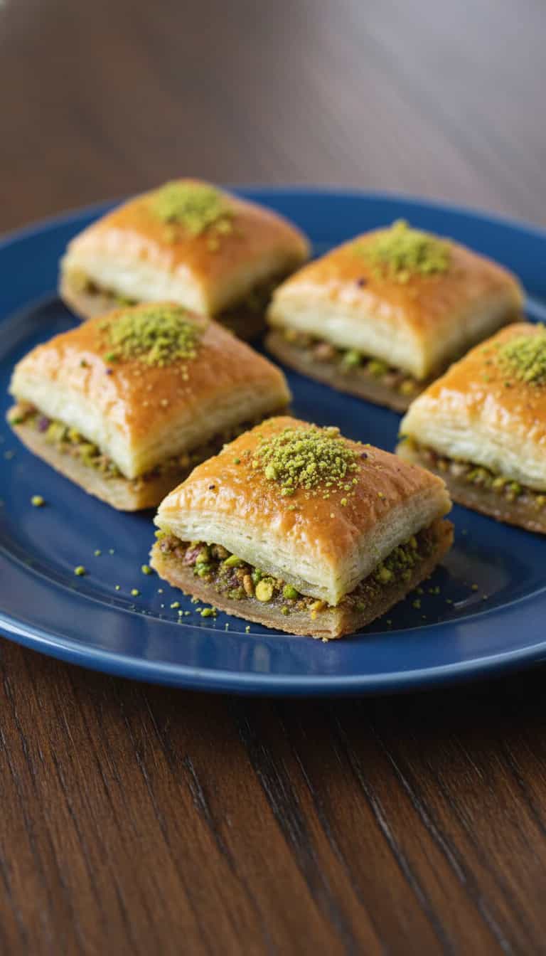 Foto deliciosa de Quadradinhos de Damasco com Pistache pronta para servir - Outras Receitas