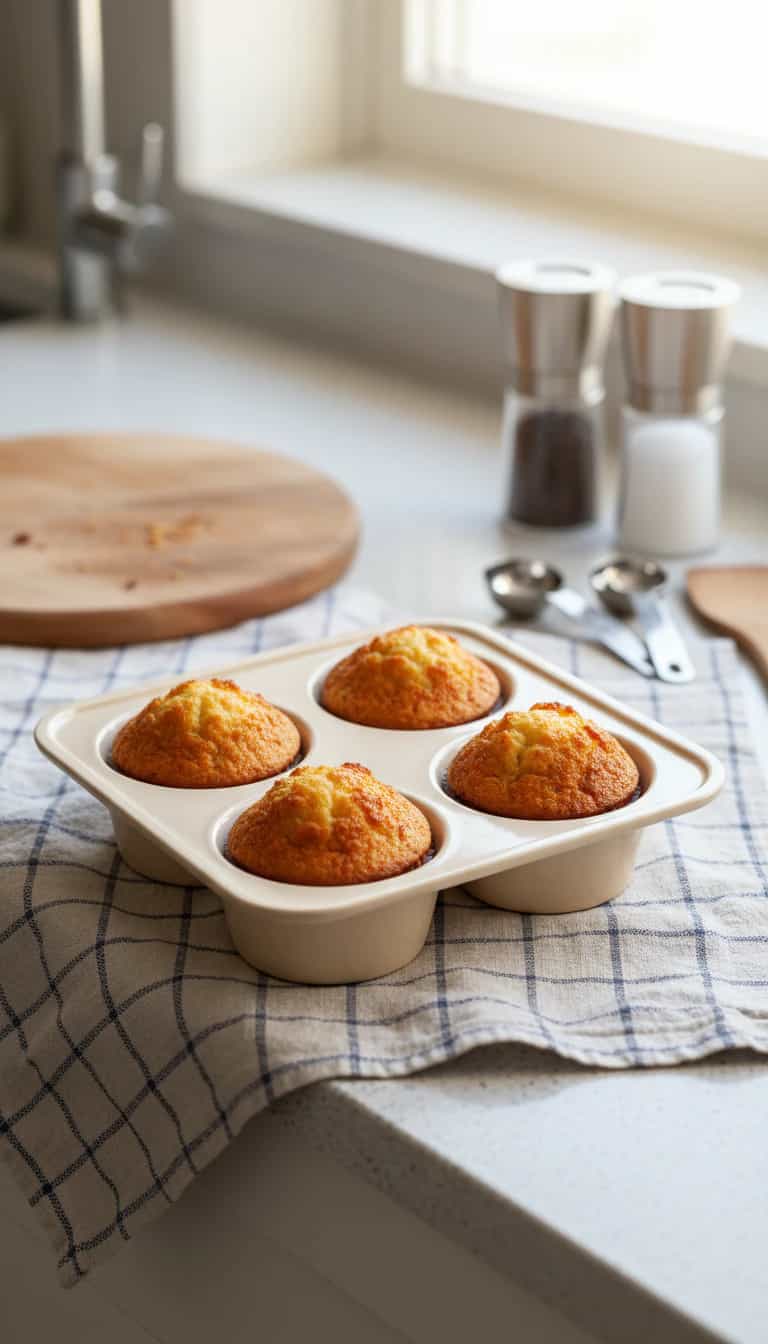 Foto deliciosa de Queijadinhas de Coco pronta para servir - Pudins & Cremes