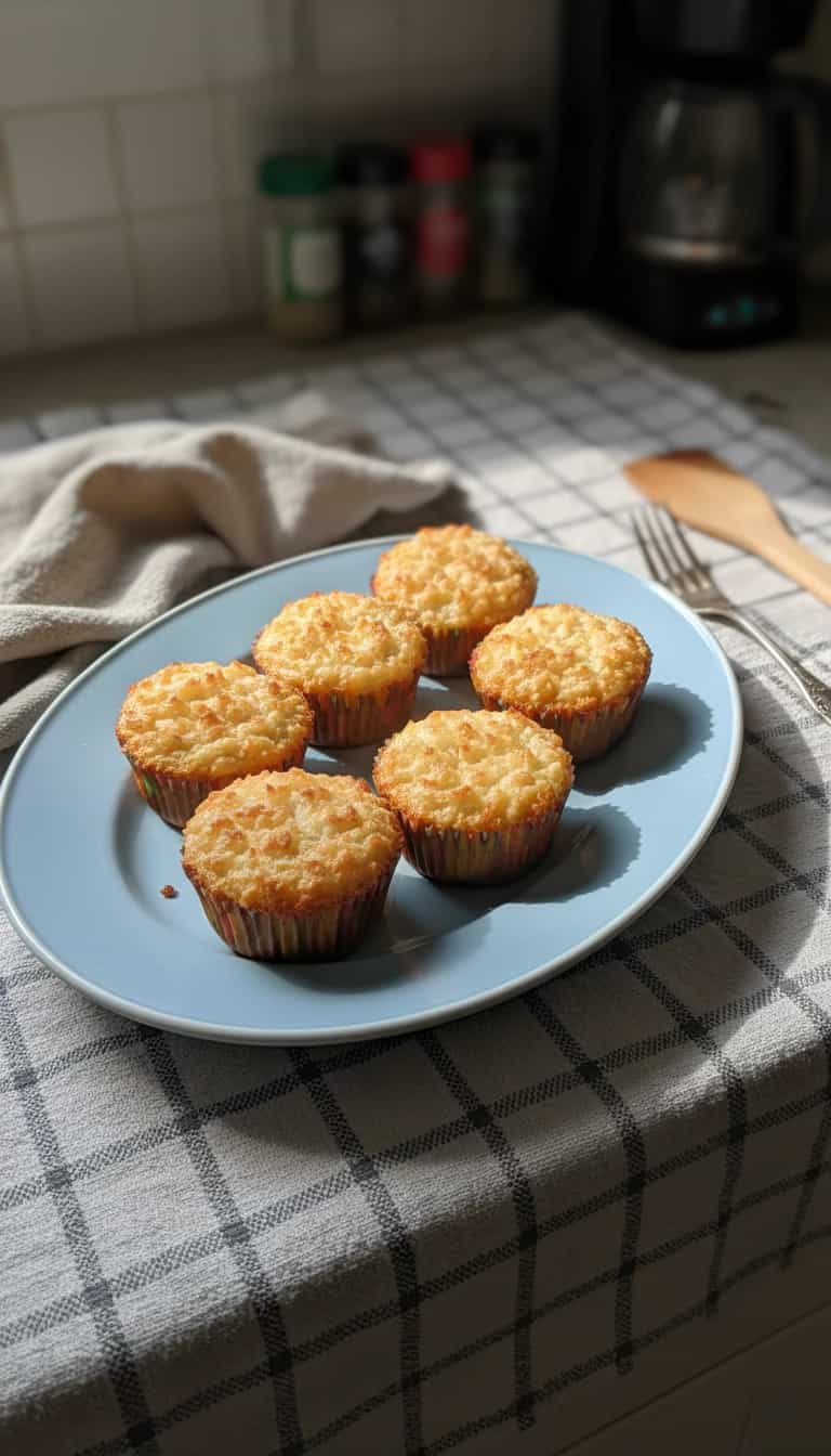 Foto deliciosa de Queijadinhas de Coco pronta para servir - Pudins & Cremes