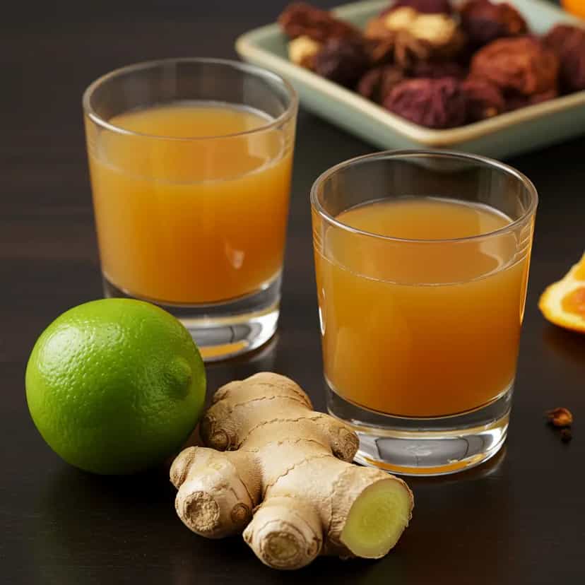 Foto deliciosa de Quentão Tradicional Brasileiro pronta para servir - Bebidas Brasileiras